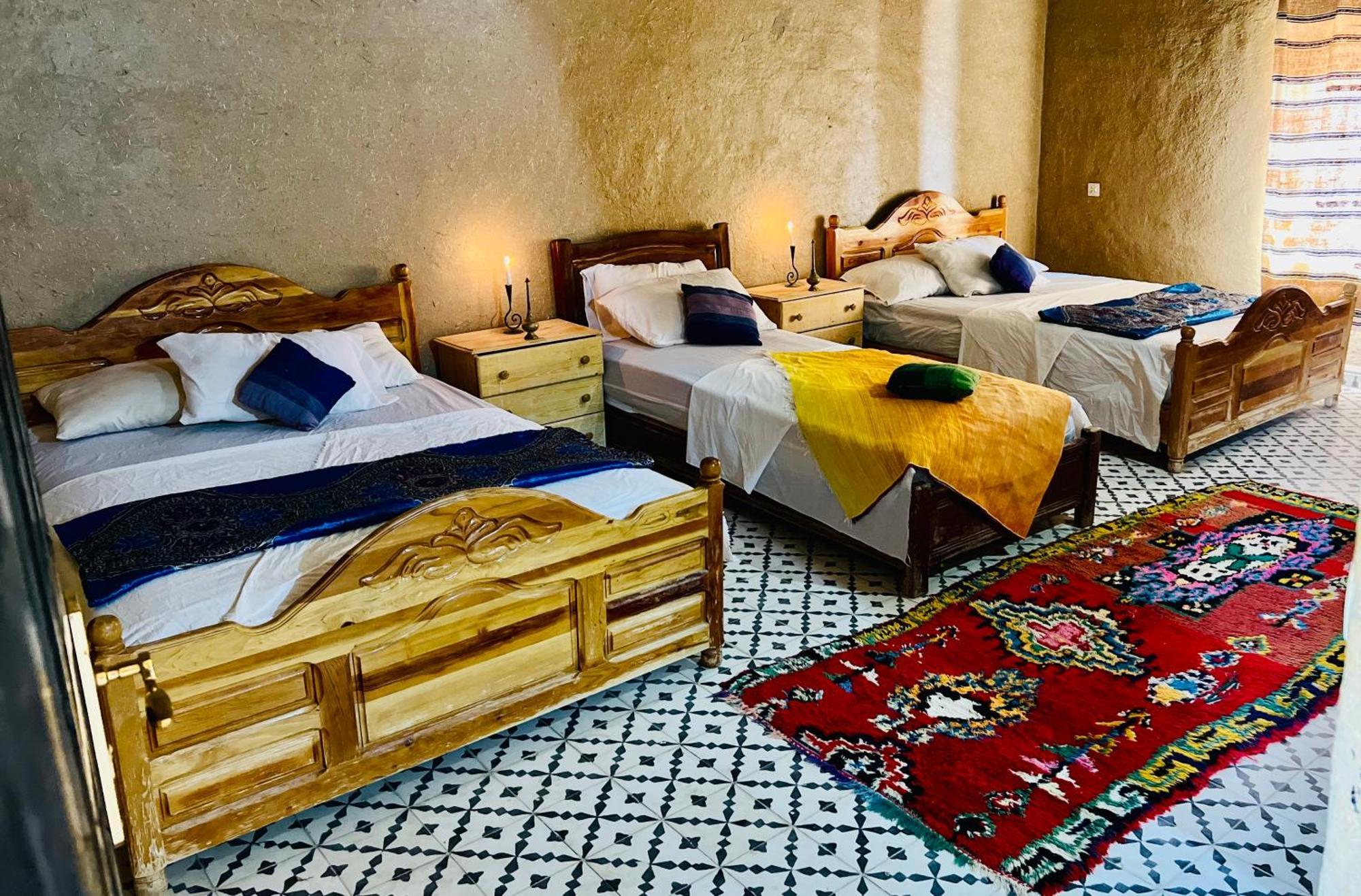 Hotel Camping Les Roses Des Dunes & Piscine Merzouga Luaran gambar