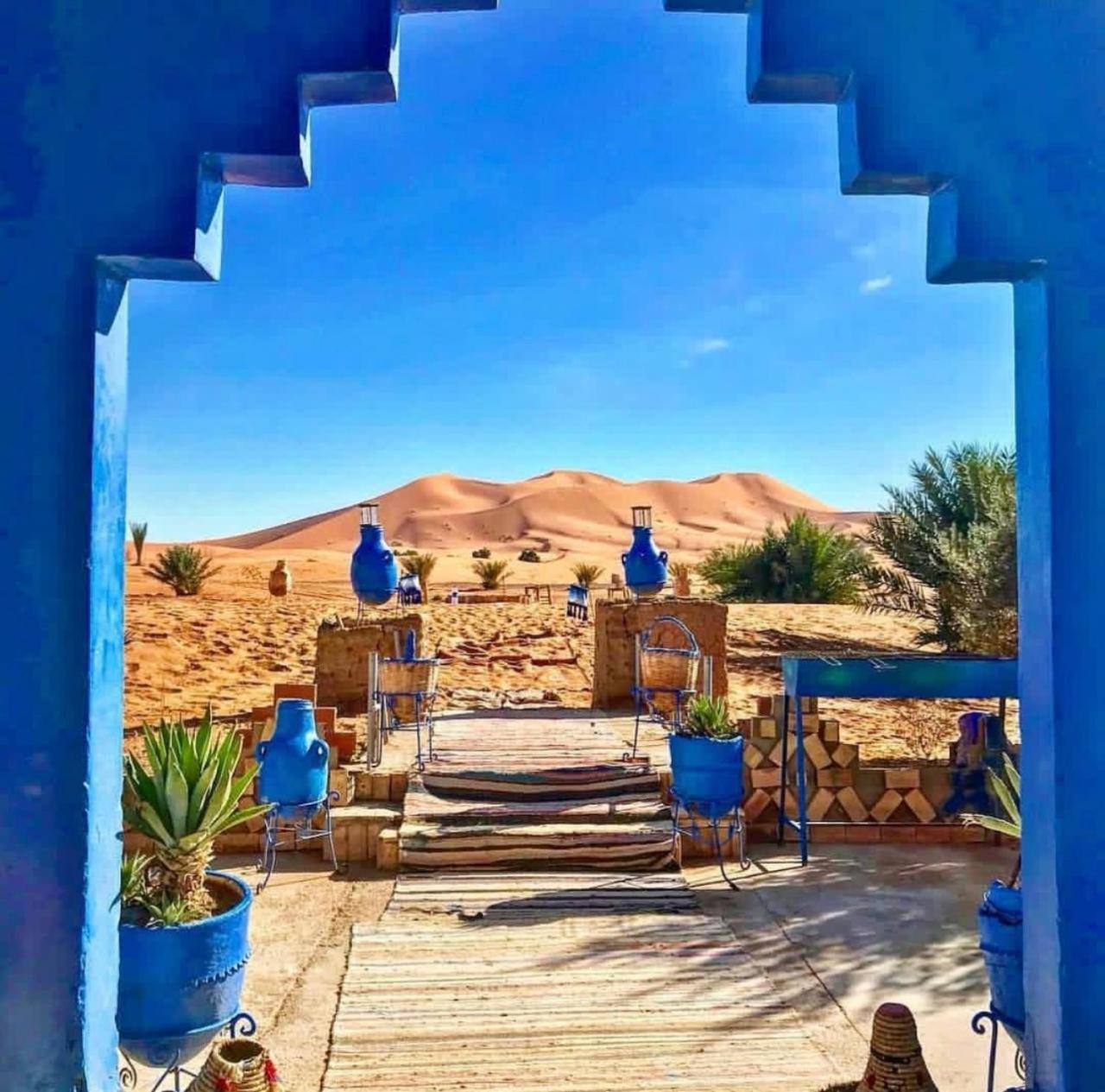 Hotel Camping Les Roses Des Dunes & Piscine Merzouga Luaran gambar